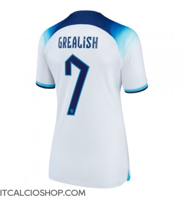Inghilterra Jack Grealish #7 Prima Maglia Femmina Mondiali 2022 Manica Corta